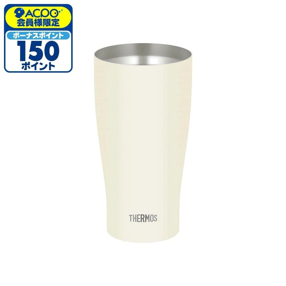 サーモス 真空断熱タンブラー JDY-601C MTWH 600ml, マットホワイト, 600ml
