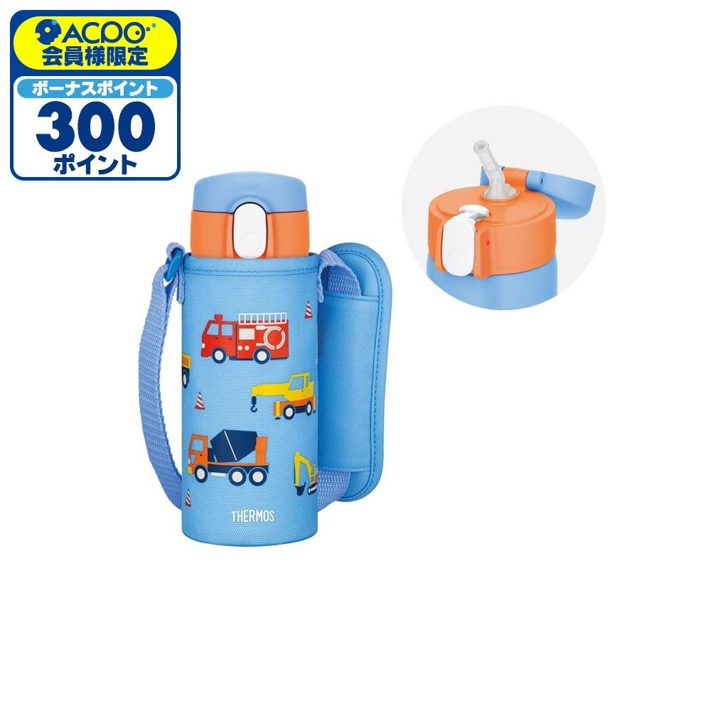 サーモス　真空断熱ストローボトル　ＦＪＶー４００Ｆ　ＢＬ, ブルー, 410ml