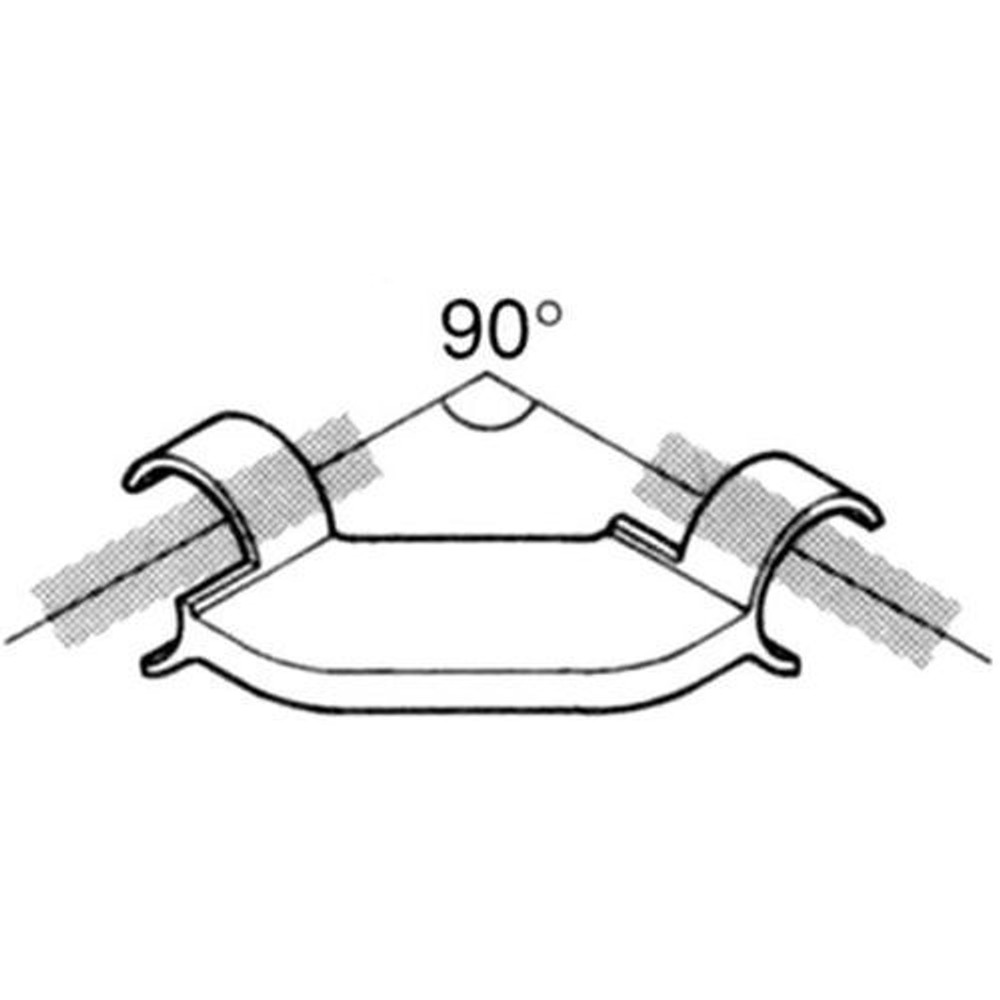 YAZAKI 矢崎化工 イレクタープラスチックジョイント J-112B S 板受け Φ28用, アイボリー, J-112B S