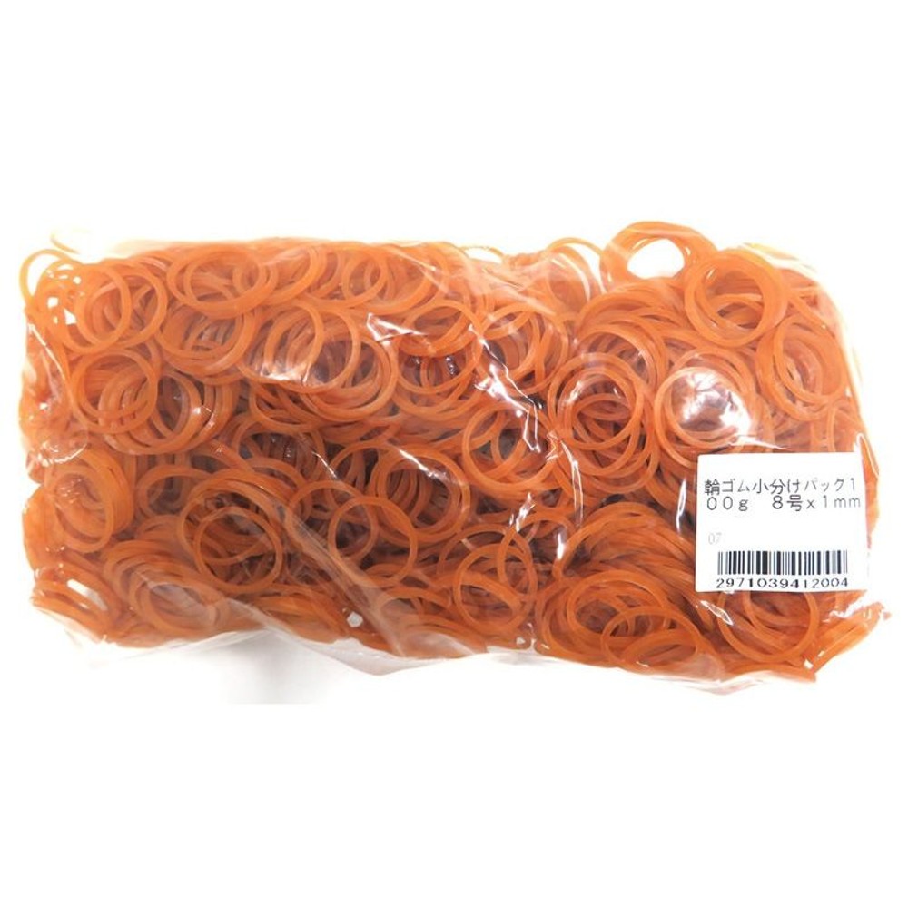 輪ゴム小分けパック, その他カラー１, 8号×1mm