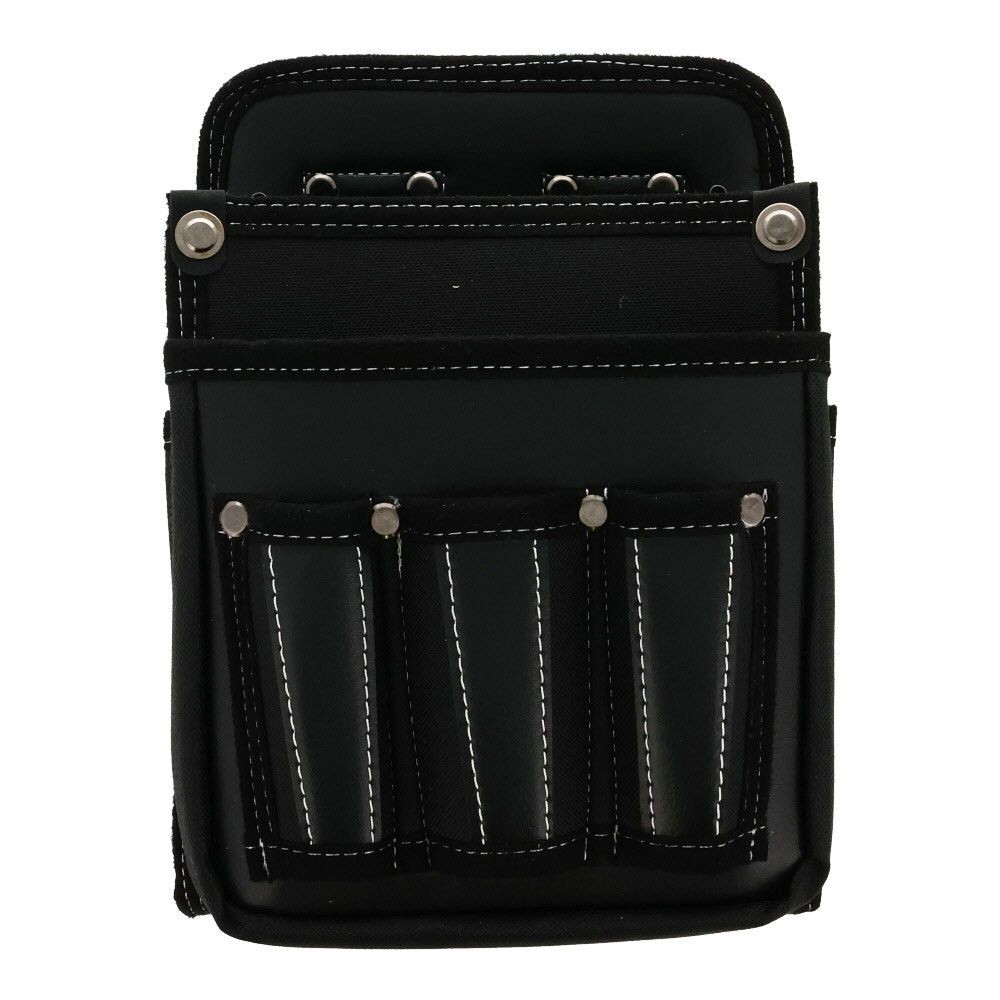 職人作　電工袋２段　差付, 黒, 2段 差付