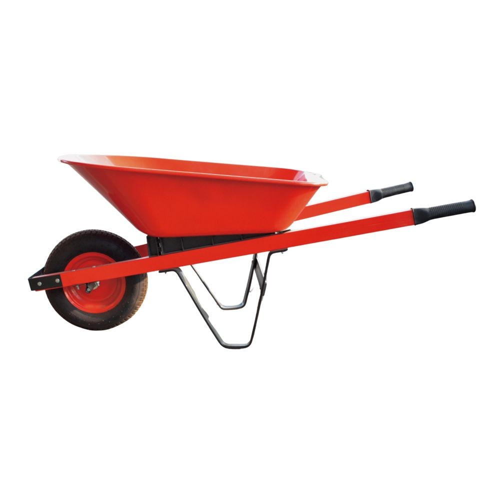 大容量一輪車　１２０ｋｇ　レッド, レッド, 120kg