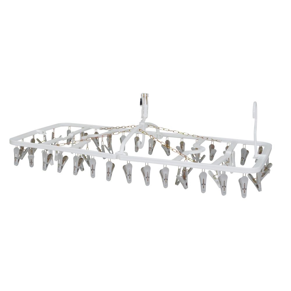 ウィザ WIZ'A 干し分け洗濯ハンガー５２ピンチ　ホワイト, ホワイト, 52ピンチ