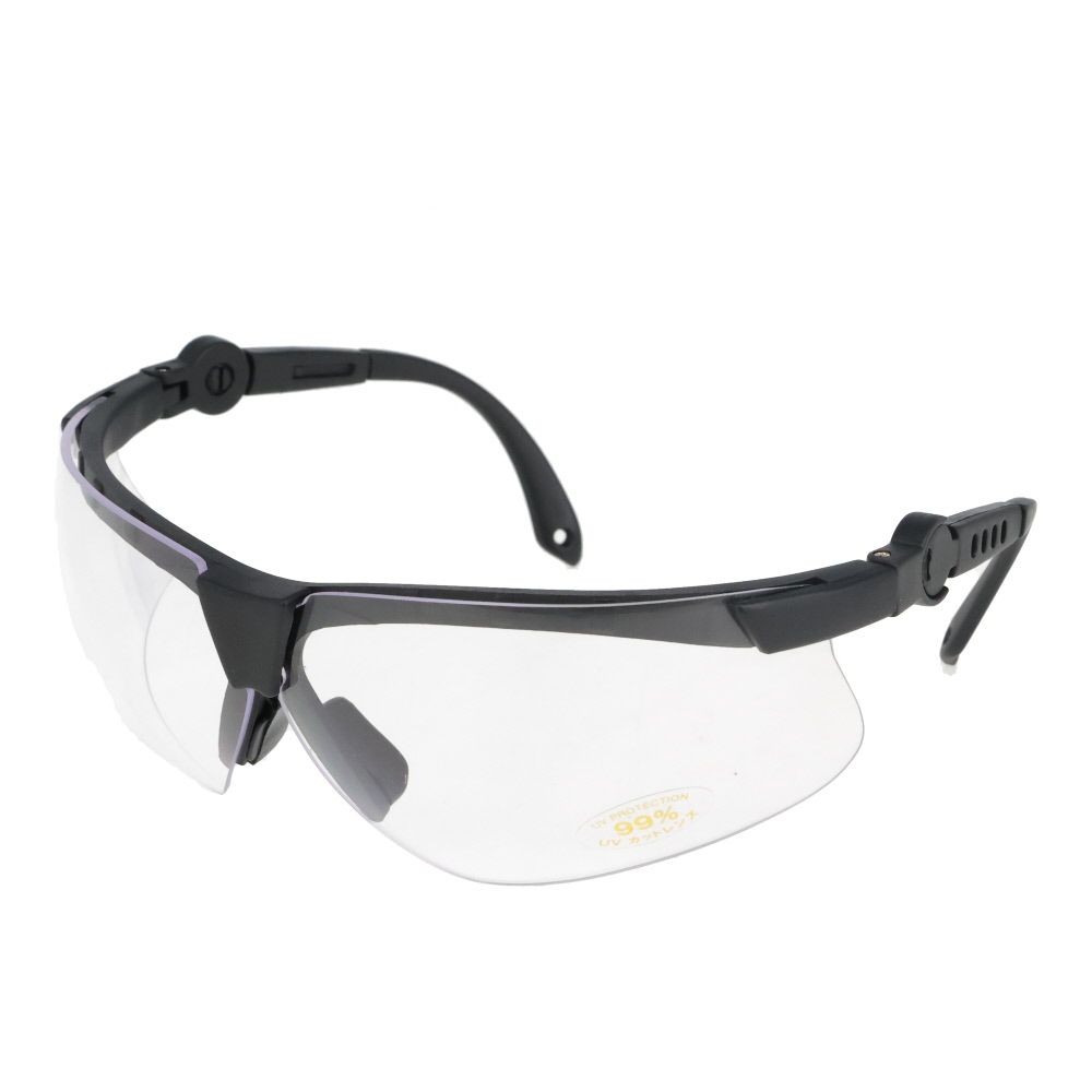 ＧＴ　セーフティーグラス　ＧＴＳＧー０１Ｃ, ブラック, 作業用メガネ