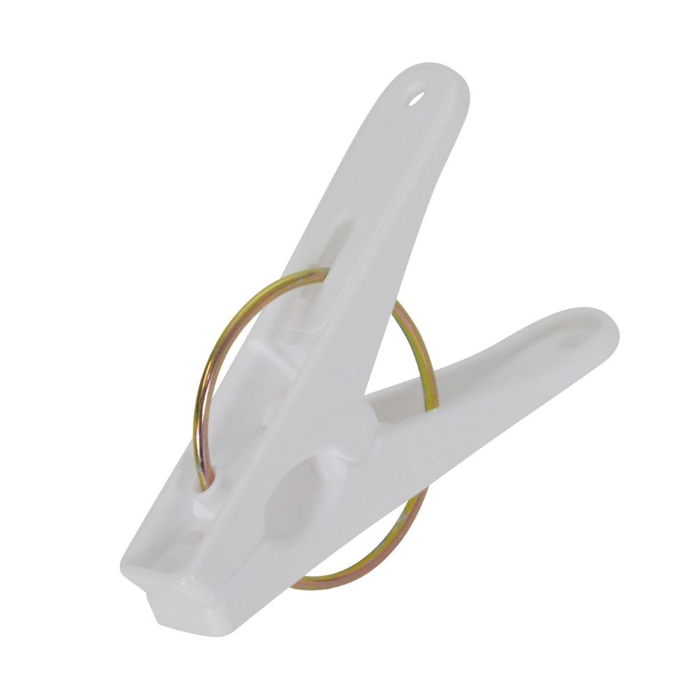 割れにくい樹脂を使った洗濯ピンチ 増量１００個入, ホワイト, 100個入