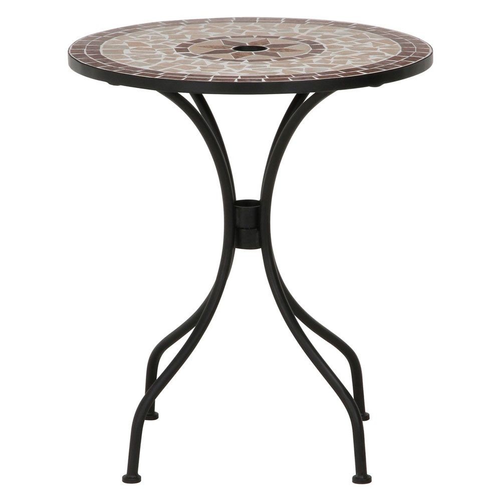 モザイクテーブル　星柄【メーカー直送・代引不可】, ブラウン, 星柄