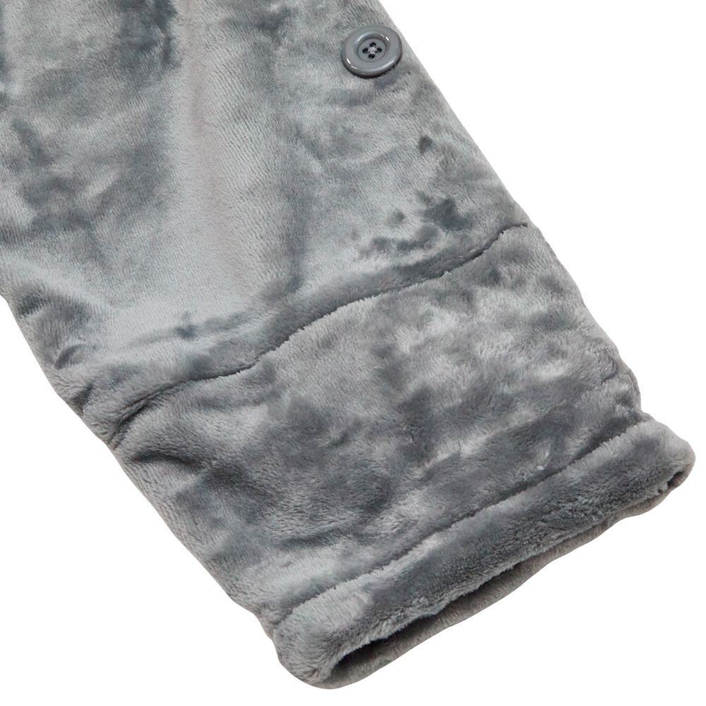 WIZ'A　ウィザ　衿付き着る毛布　ショート丈　グレー, グレー, フリーサイズ