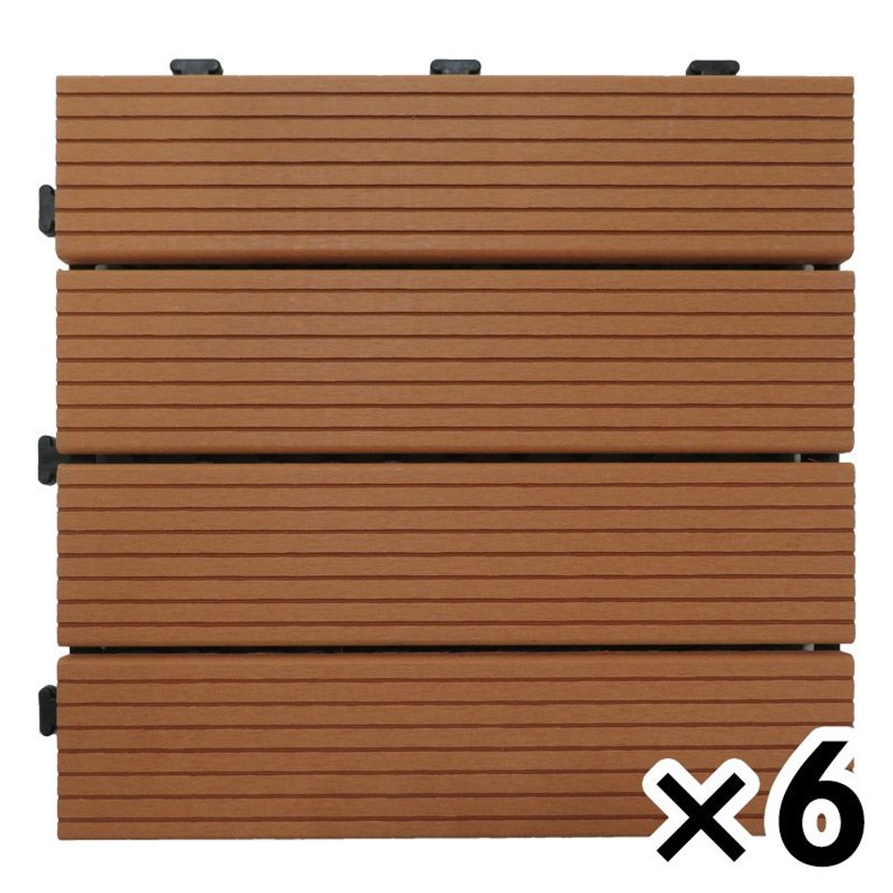 ジョイント式人工樹脂パネル, グレー, 6個セット