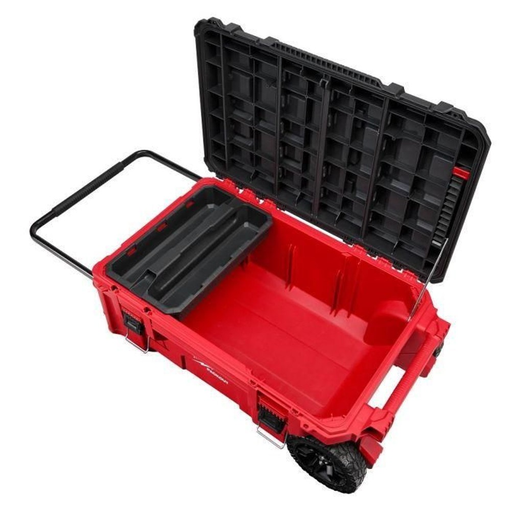 Milwaukee PACKOUT キャリー式ツールボックス XLサイズ 48-22-8428, レッド, XLサイズ