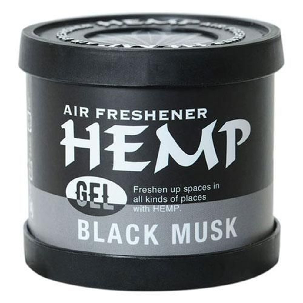 HEMP ルームフレグランス エアーフレッシュナー ジェル ブラックムスクの香り 80g, ブラックムスク, 80g