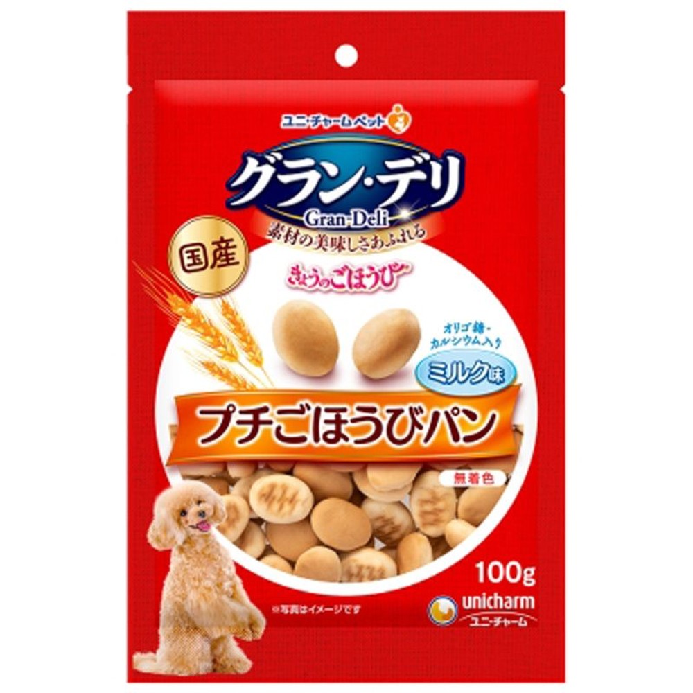 ユニチャーム　きょうのごほうびプチごほうびパンミルク100ｇ, その他カラー１, その他サイズ１