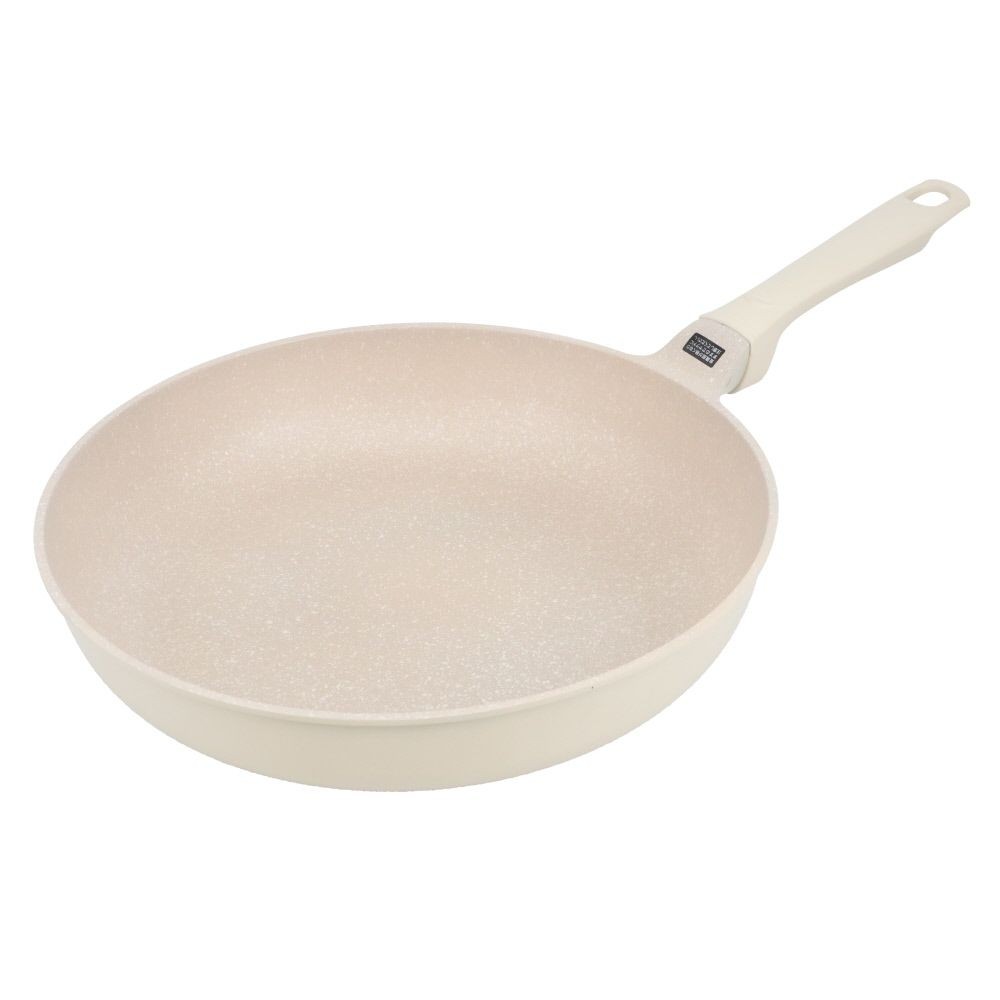 ウィザ WIZ'A　汚れが落としやすい軽量ＩＨフライパン, クリーム(20), 20cm