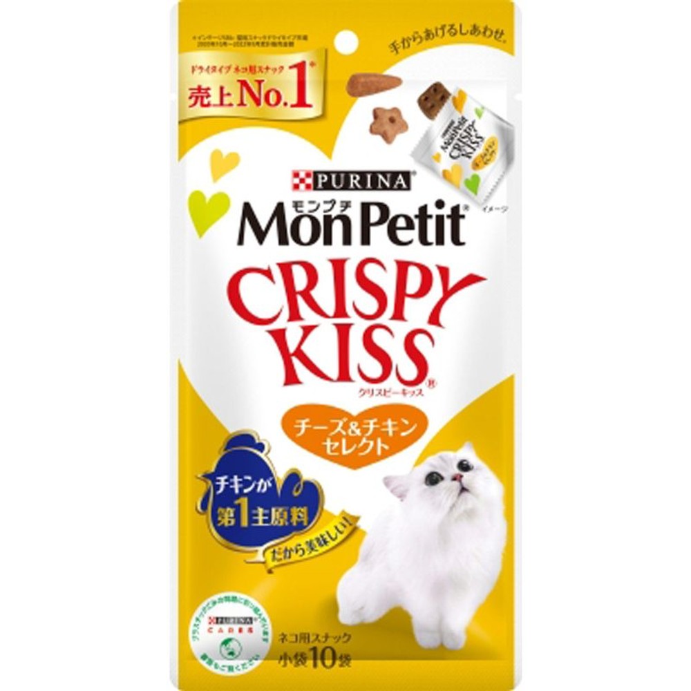 モンプチ クリスピーキッス チーズ＆チキン　30Ｇ, チーズ＆チキン, 30g