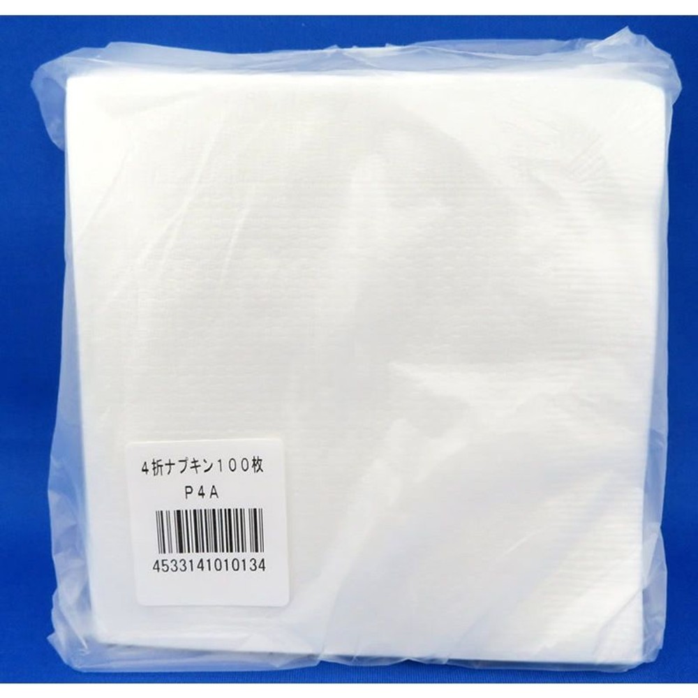 4ツ折ナプキン　白無地100枚, その他カラー１, その他サイズ１