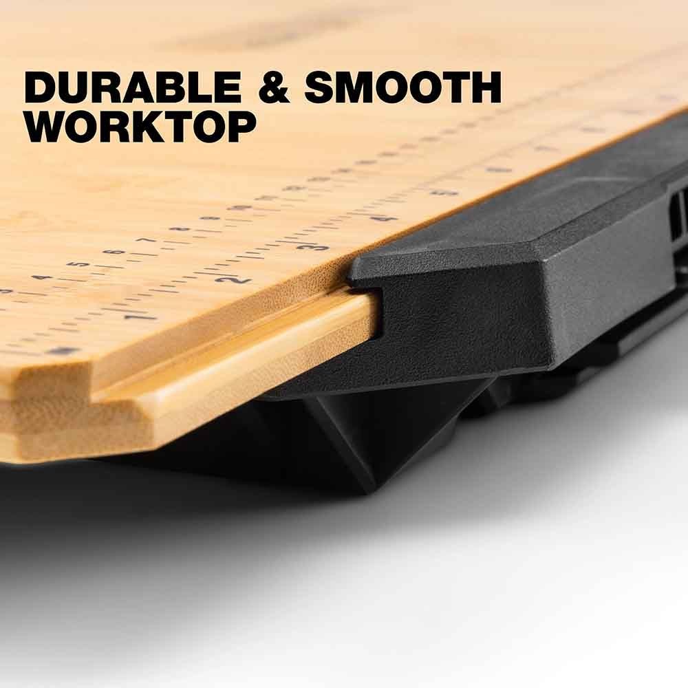 【数量限定】TOUGHBUILT（タフビルト）STACK TECH(スタックテック)　ワークサーフェス, ブラック／竹, TB-B1-A-10