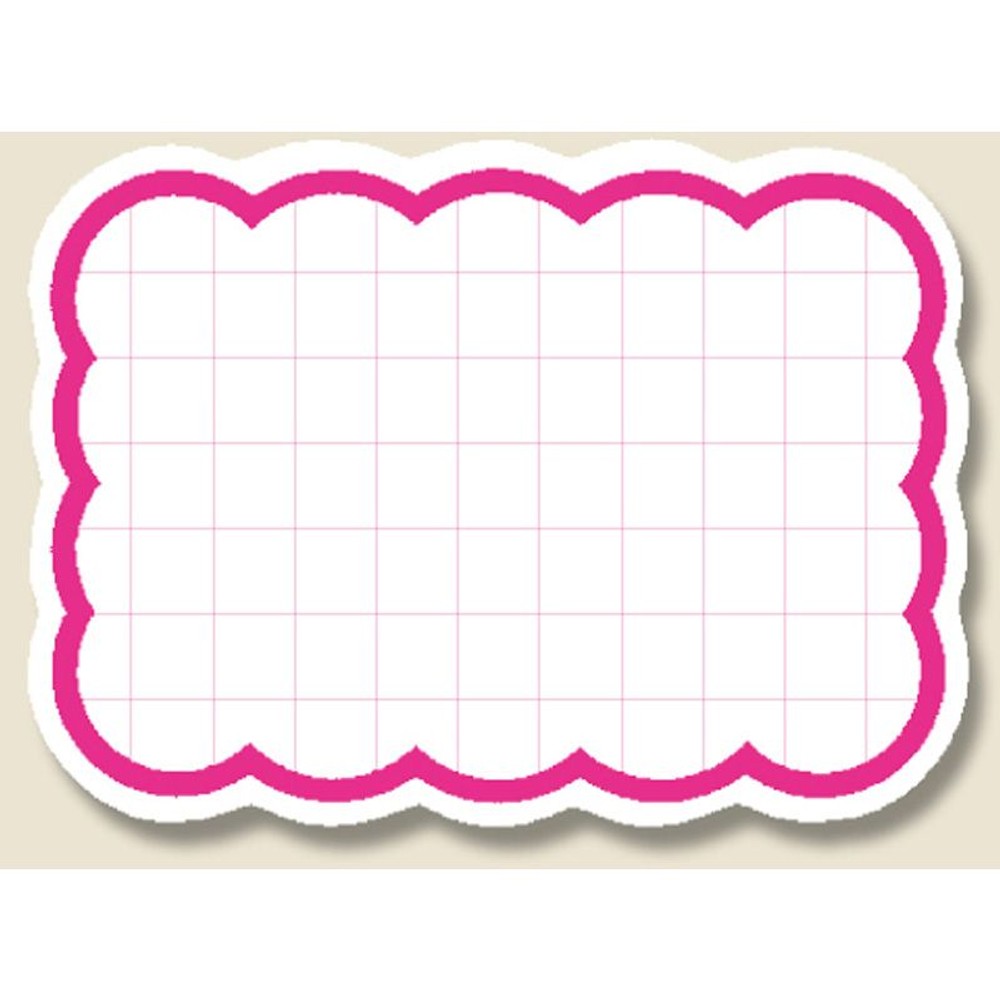 シモジマ　抜型カード　雲　M　50枚, ピンク, Mサイズ