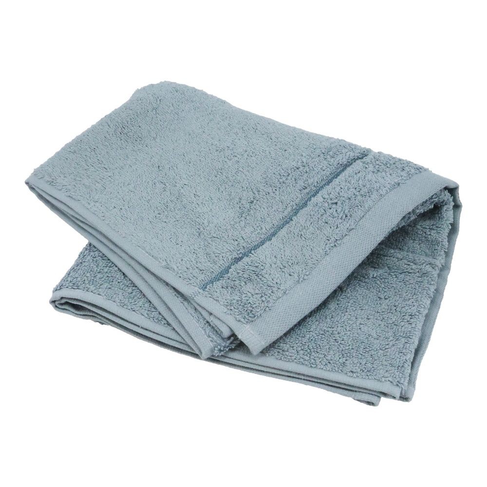 WIZ'A たっぷり吸水ボリュームフェイスタオル　スモーキーブルー, スモーキーブルー, 34×80cm