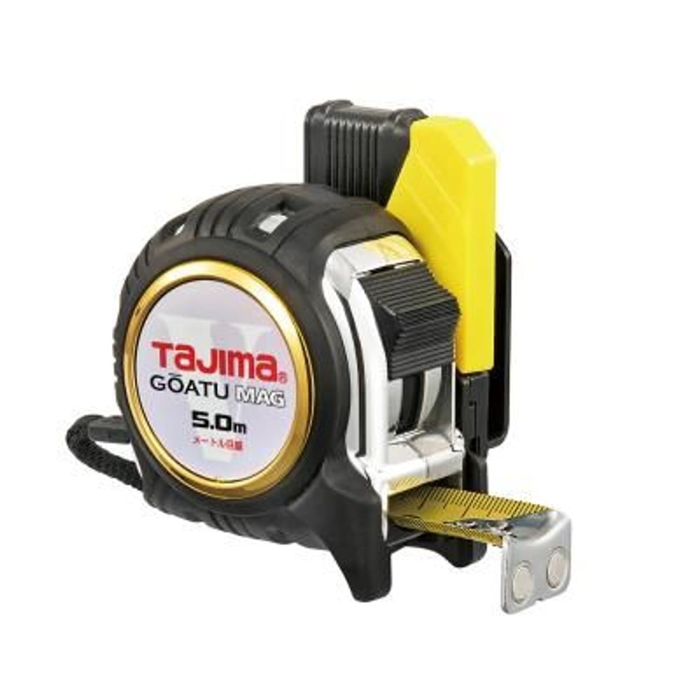 TAJIMA（タジマ）　剛厚G 25mm幅5.0m セフマグ　GASFGLM2550, ブラック, 5m