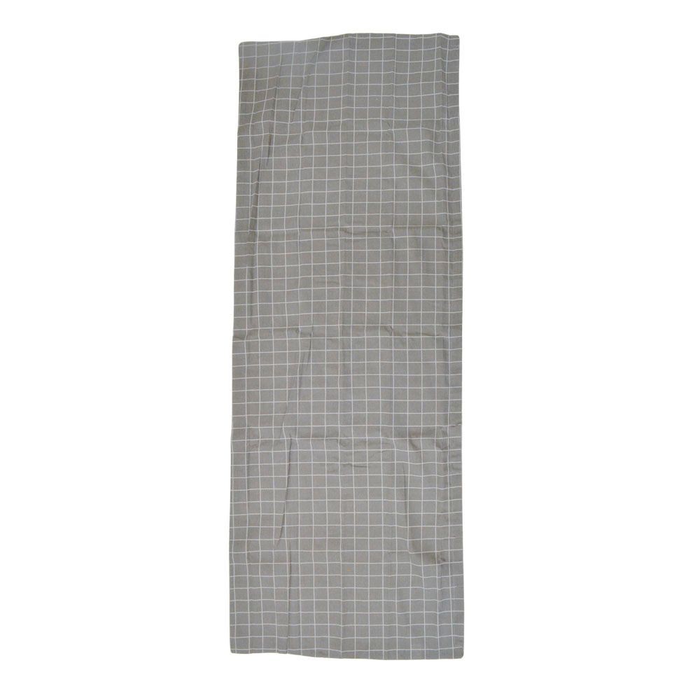 大長座布団カバー チェック, グリーン／シラカバ柄, 70cm&times;180cm