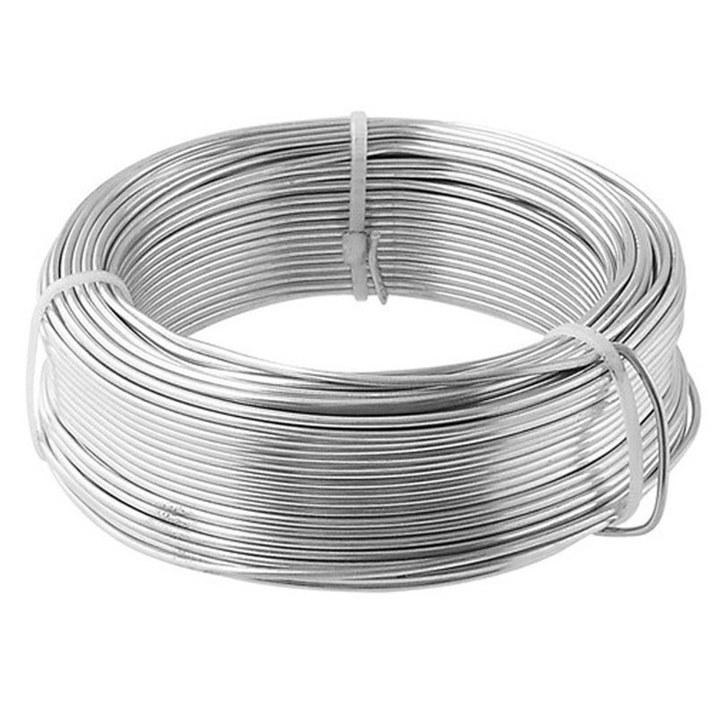 自然作　アルミ線　150ｇ（28ｍ）　1．5ｍｍ, 白, 1.5mm