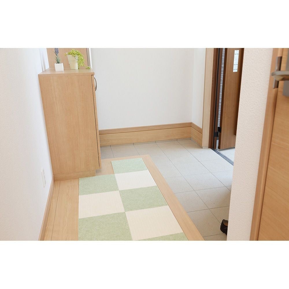 吸着ぴたマット　9Ｐ, ブラウン, 幅300mm&times;奥行300mm&times;厚み4mm