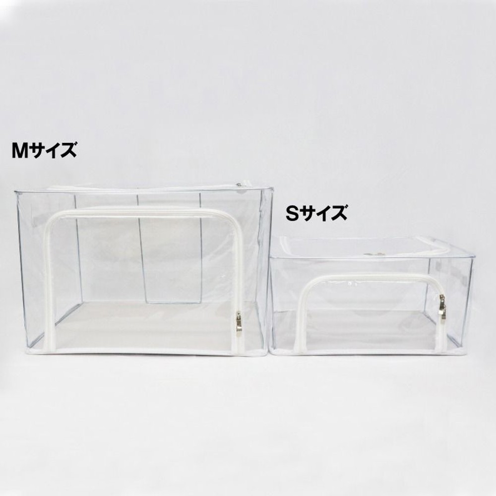HIRO 　折りたたみ収納BOXクリアS　１０個セット　HDLｰ3601, クリア, S　10個セット
