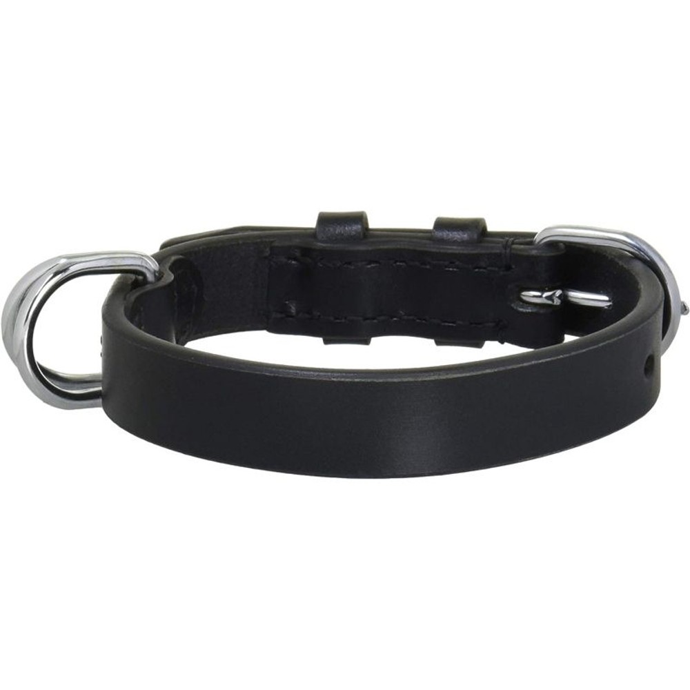 岡野　オイルレザーカラー, 黒, NO.21