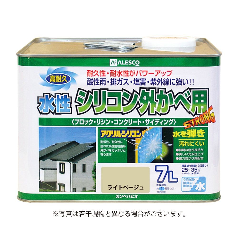 カンペハピオ　水性シリコン外かべ用 ７L, 白, 7.0L