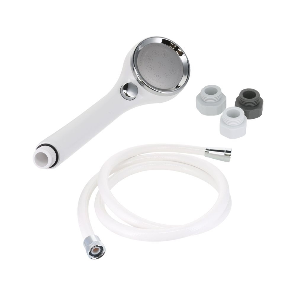 SANEI 節水ストップシャワーセット PS303-CTA-C-VH, ホワイト, 低水圧対応