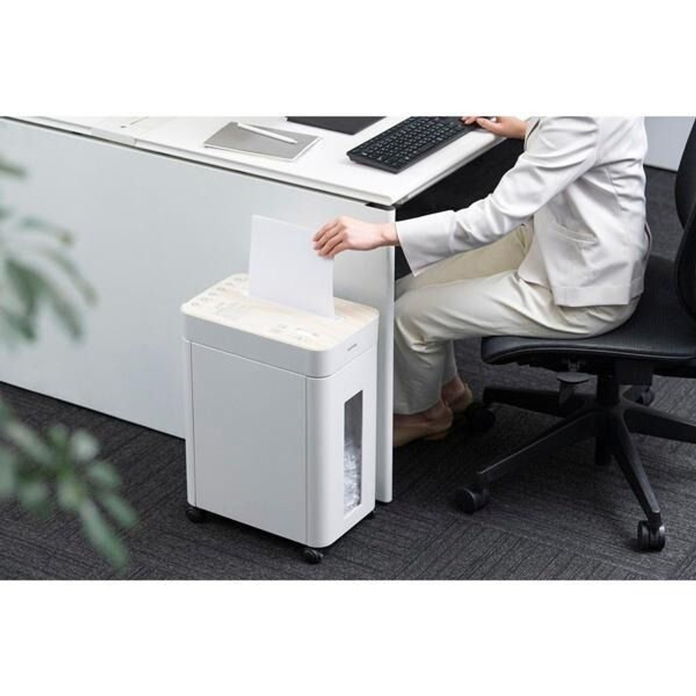 アイリスオーヤマ OS-A17C-W ホワイト オフィスシュレッダー, ホワイト, 45dB