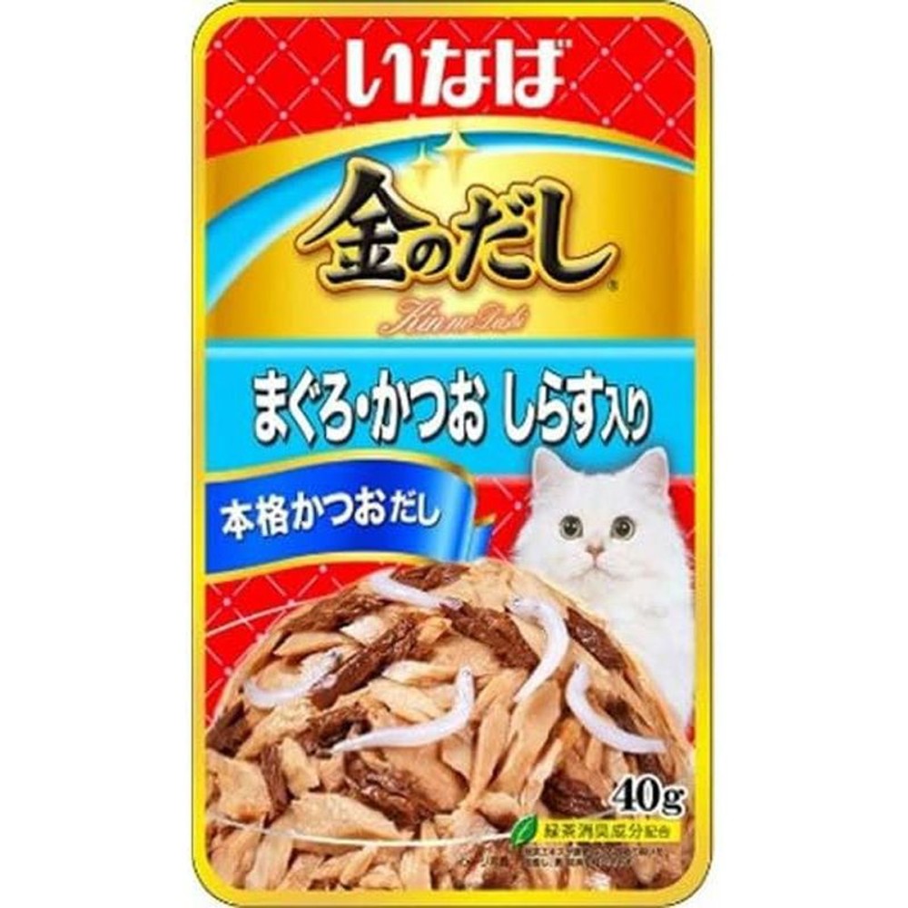 いなば　金のだしパウチ　鮪・鰹しらす　40ｇ, 鮪・鰹しらす, 40g