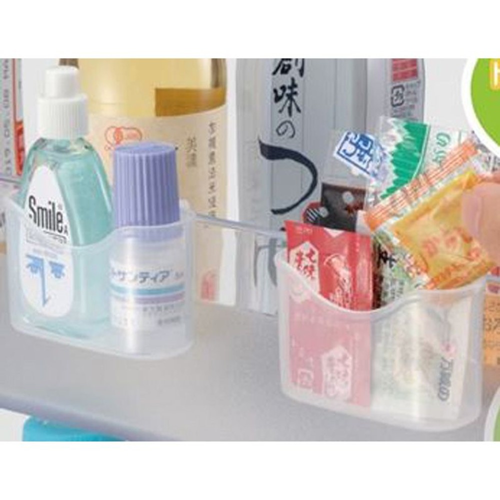 イノマタ　冷蔵庫ミニポケット2Ｐ, クリアー, 2個入り
