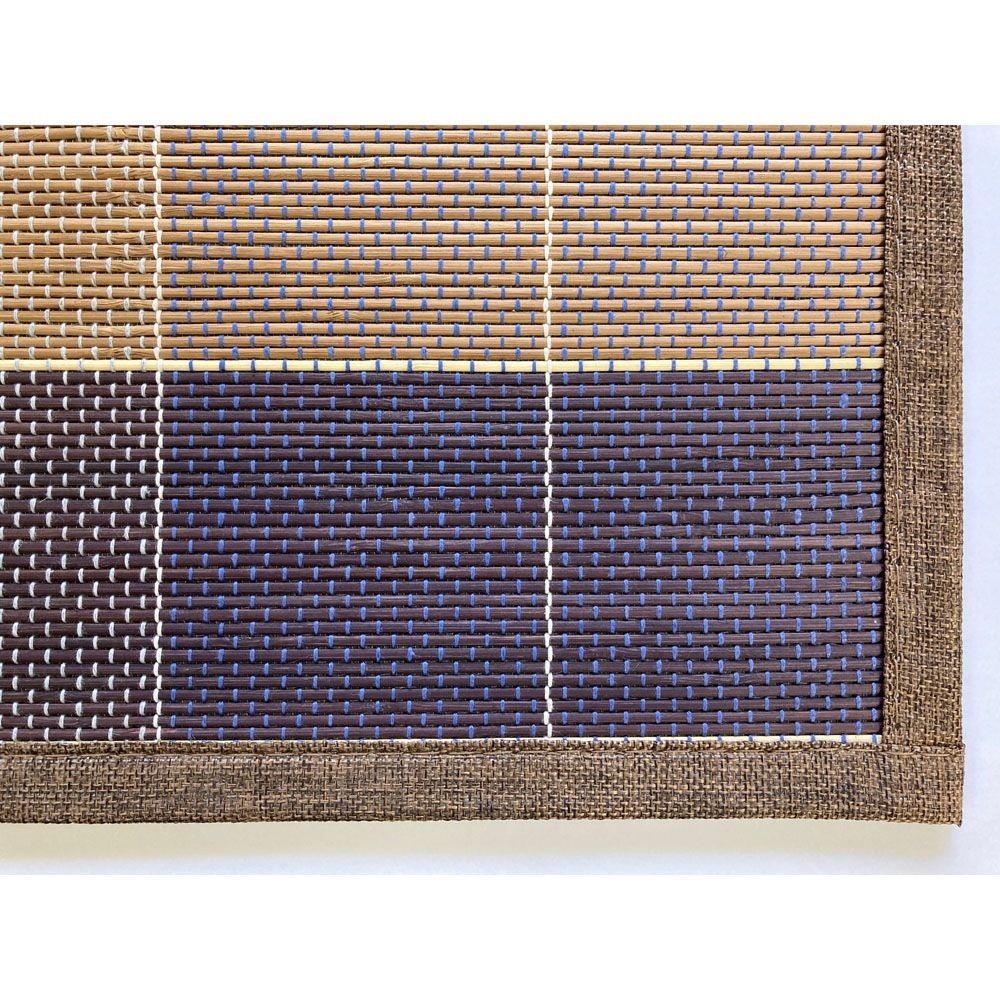 大島屋 竹ラグ ニクス ブラウン 【メーカー直送 代引不可】, ベージュ（120×180）, 180×180cm