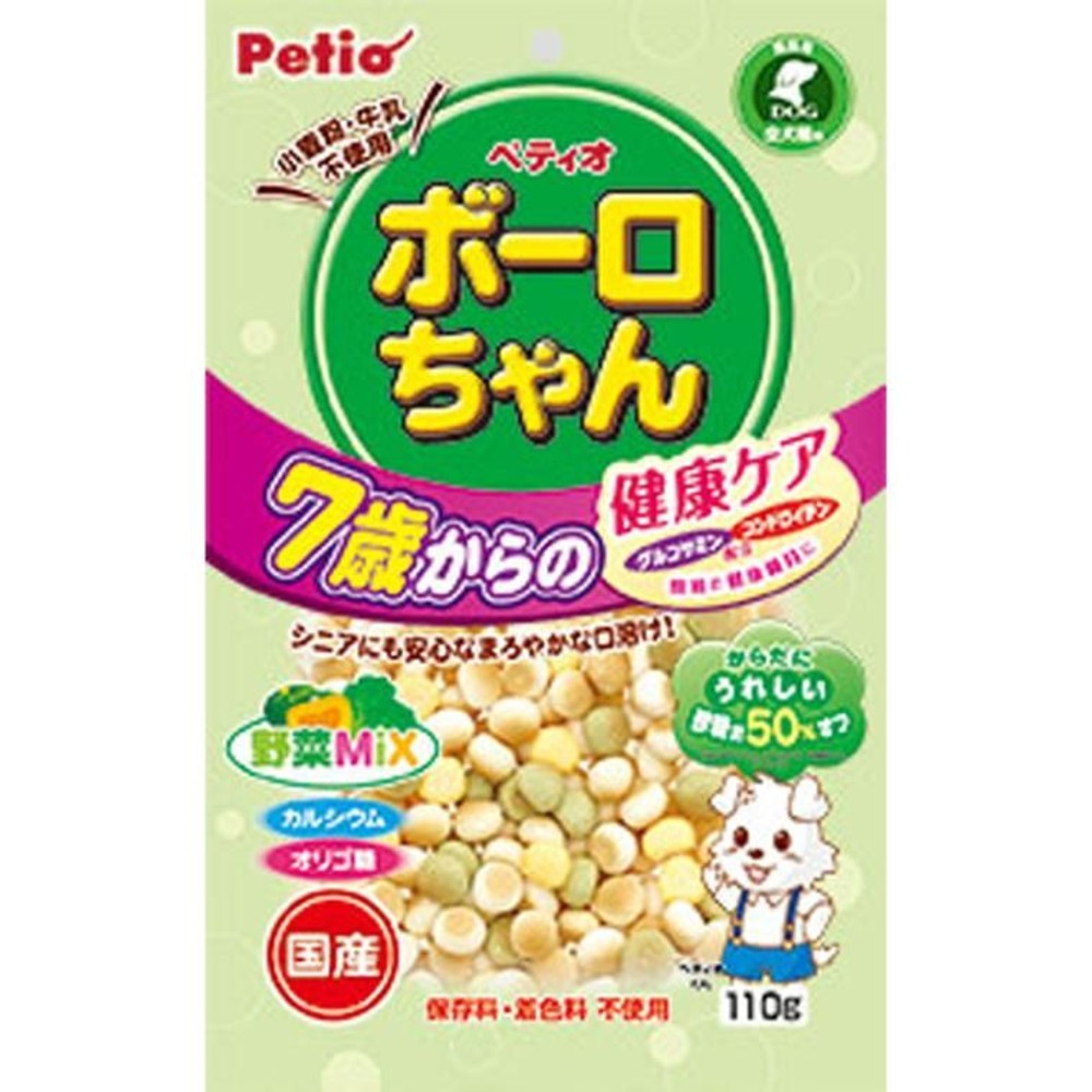 ペティオボーロちゃん7歳からの健康ケア野菜Ｍｉｘ110ｇ, その他カラー１, その他サイズ１