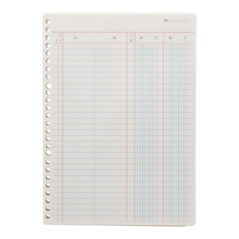 コクヨ　仕訳帳　ルーズリーフ　リ-114, 3色刷, B5