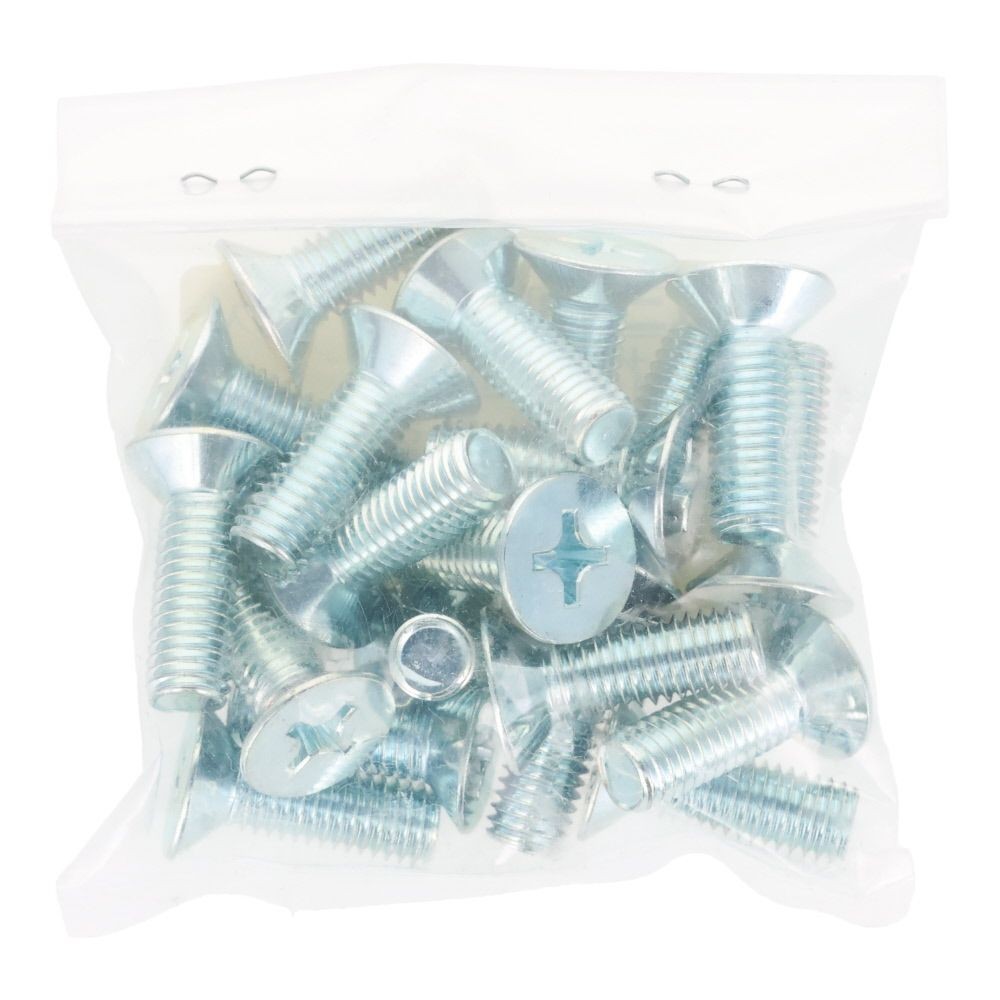 ユニクロ　小ねじ　皿　Ｍ８&times;２５　２０個入り, 小ねじ, M8&times;25