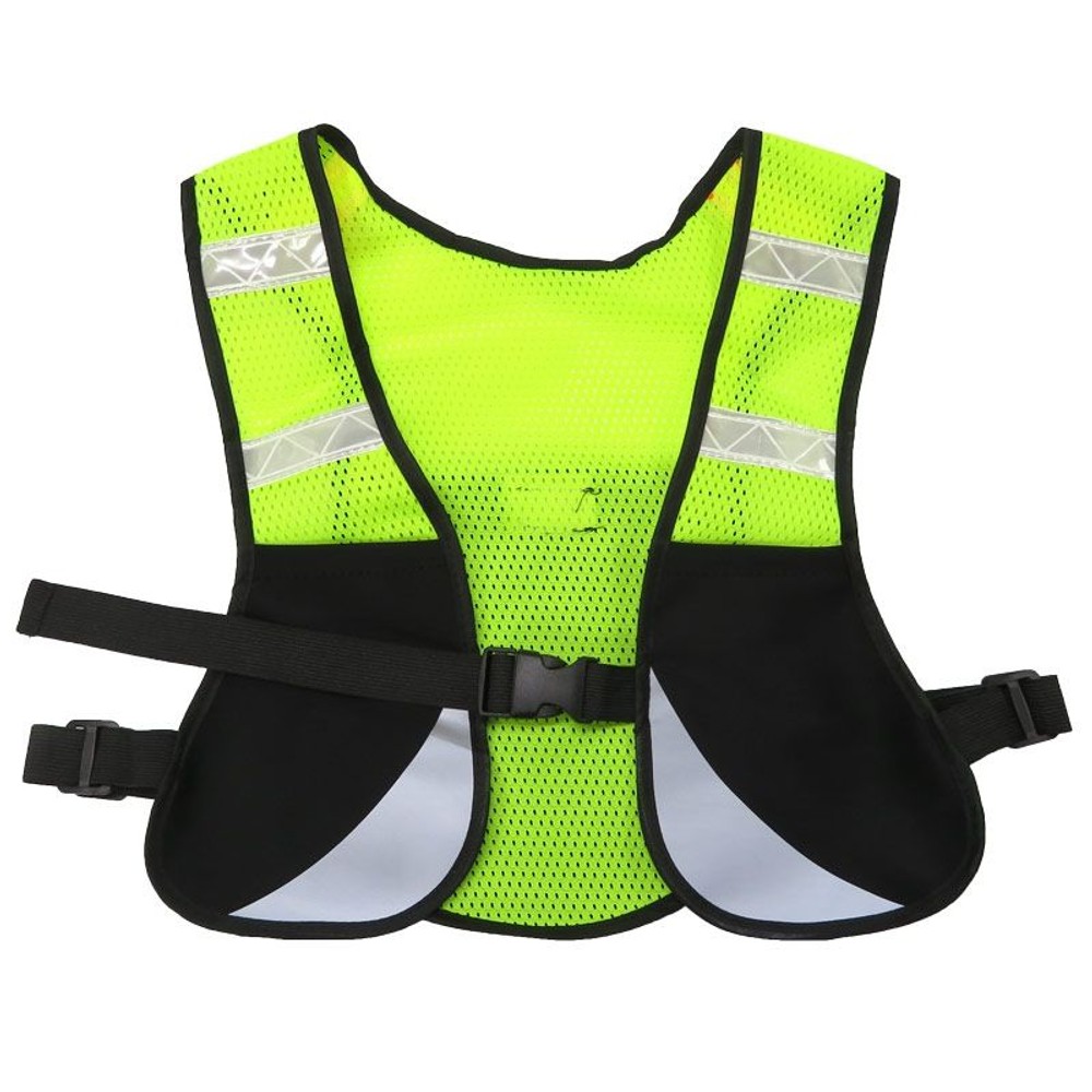 収納ポケット付きショート反射ベスト