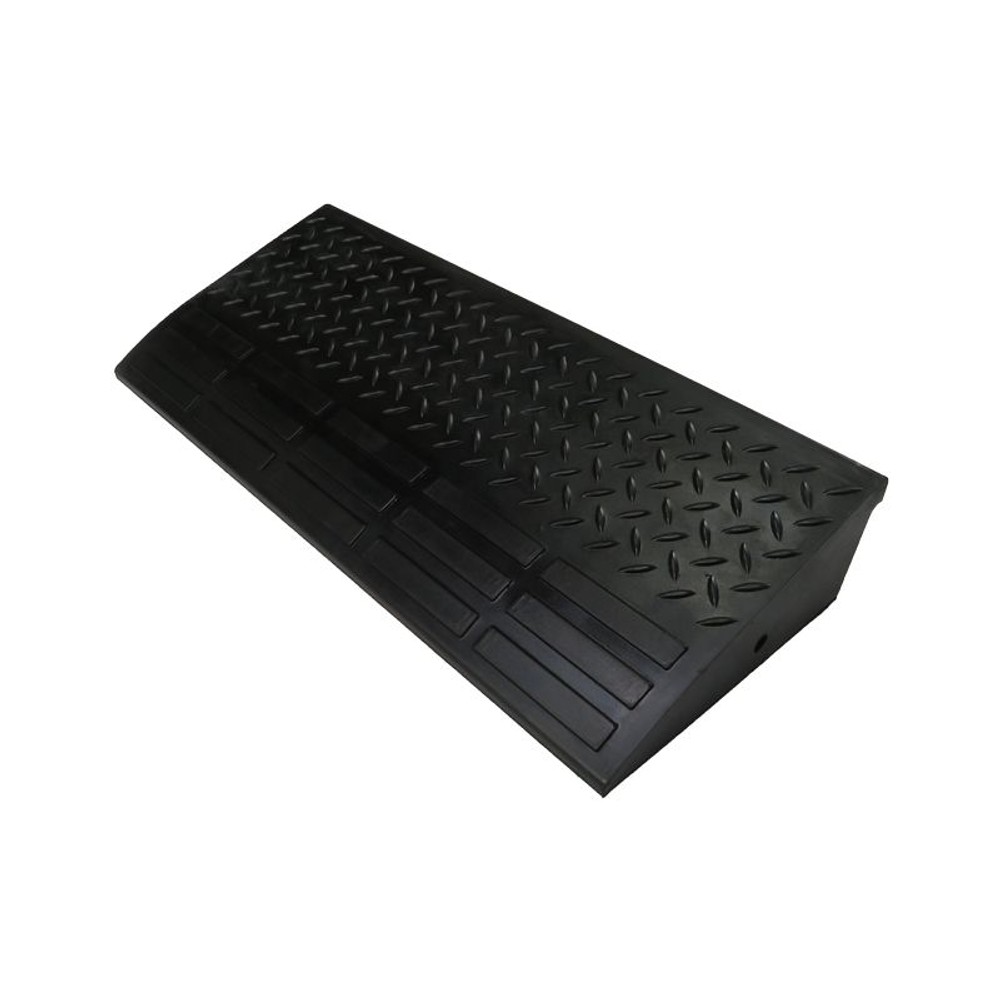 ゴム段差プレート （4t耐荷重）, 黒, 600x95mm