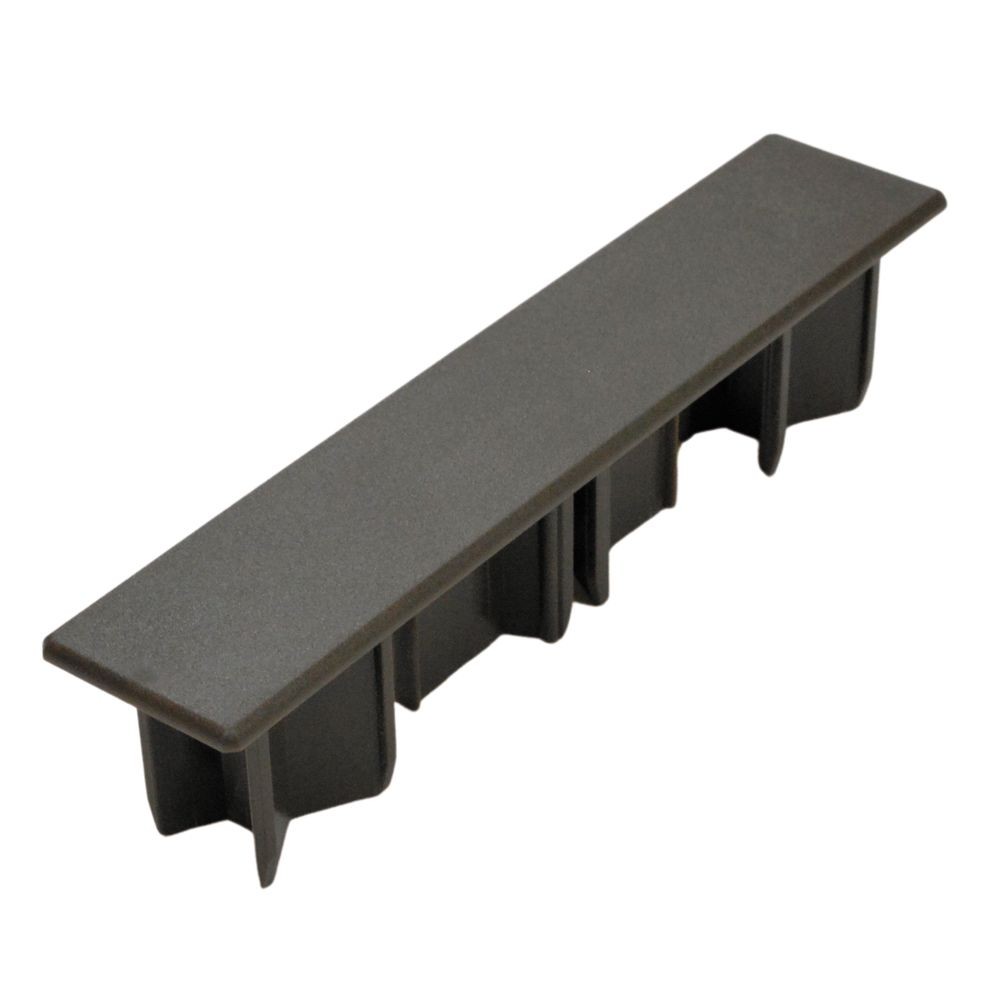 木粉樹脂デッキ床板用端部キャップ, 黒, キャップ
