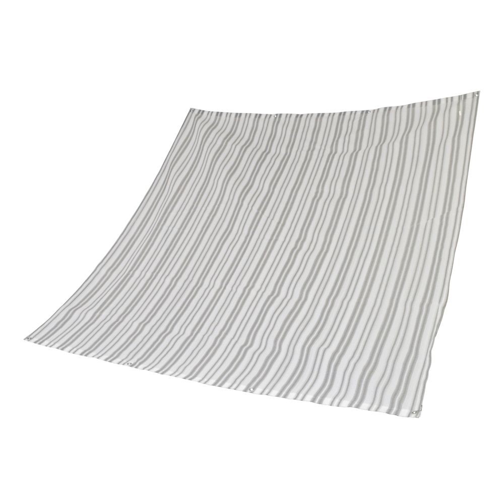 日よけオーニング グレーストライプ, グレーストライプ（200×200）, 200×200cm