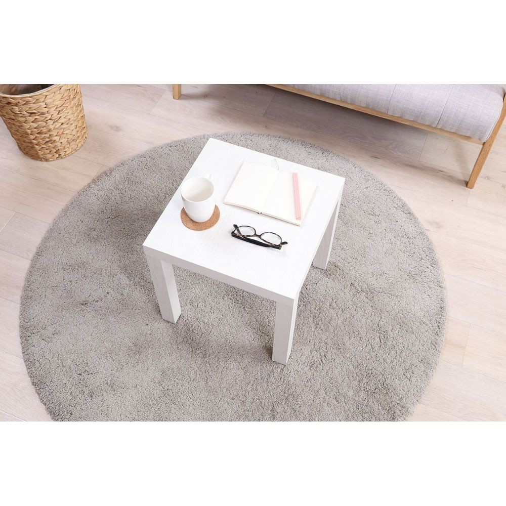 不二貿易 キューブテーブル　４０&times;４０　ホワイトウォッシュ【メーカー直送・代引不可】, ホワイト, 幅400mm&times;奥行400mm&times;高さ400mm