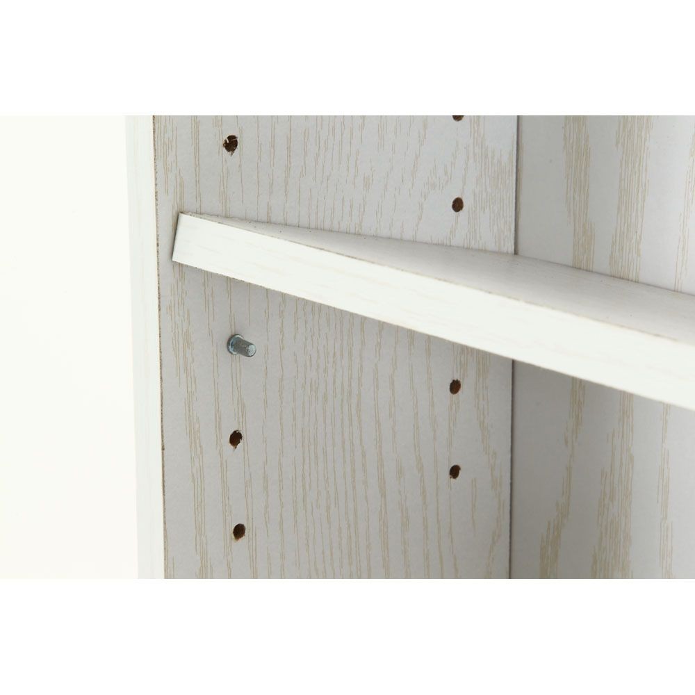 不二貿易 大容量スリム書棚　６０幅　オークＷＨ【メーカー直送・代引不可】, ホワイト, 幅600mm&times;奥行225mm&times;高さ1800mm