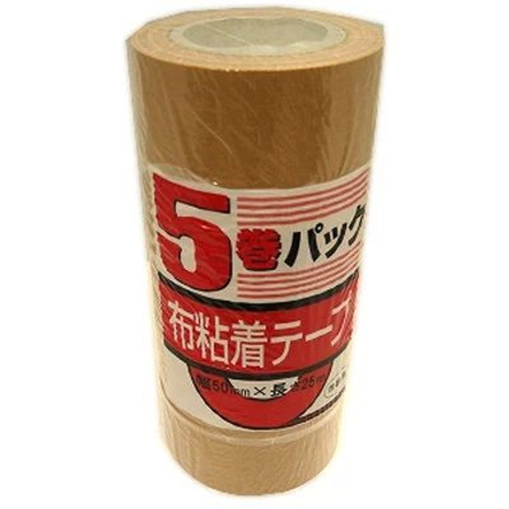 布テープ 50ミリX25M TOミリ2, ブラウン, 50mm×25m