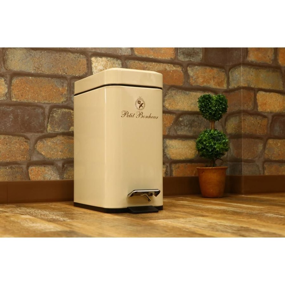 ペディボヌール　ダストボックス5Ｌ　【メーカー直送・代引不可】, アイボリー, 5L