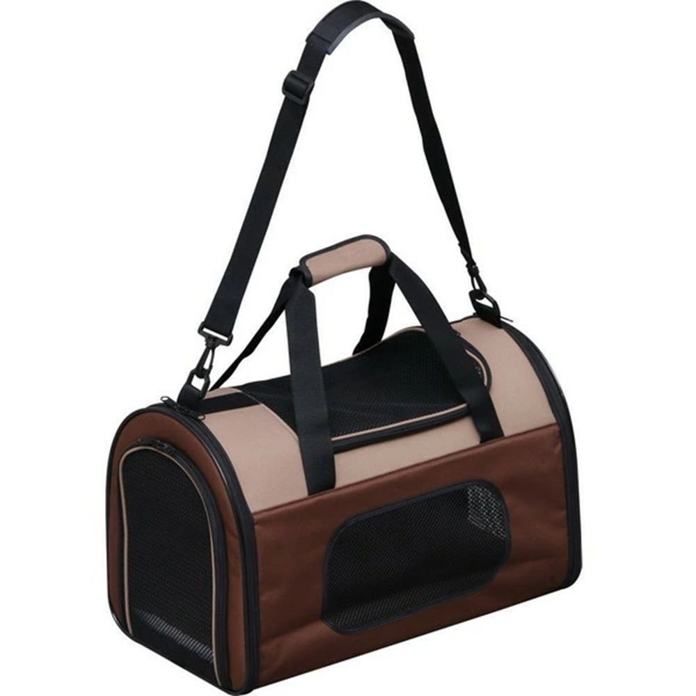 アイリスオーヤマ 折りたたみソフトキャリー Mサイズ POTC500A ブラウン, ブラウン, Mサイズ