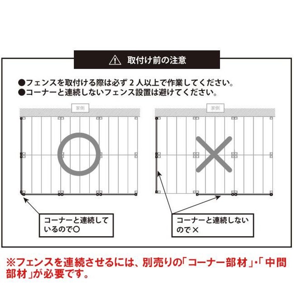 人工木ユニットデッキ 9090専用 ボーダーフェンス W872×D45×H1275mm, ナチュラル, 幅872×奥行45×高さ1275m