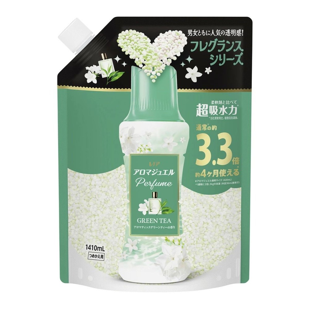 レノア　ハピネス　アロマジュエル　アロマティックグリーンティーの香り　つめかえ用　超特大　１４１０ｍｌ, グリーンティー, 1410ml