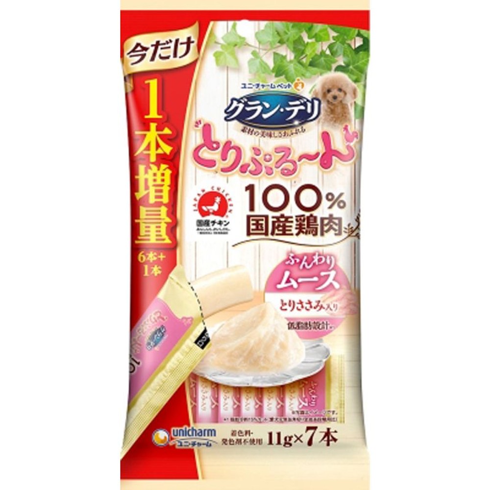 ユニチャーム　とりぷるーん　ムース　ささみ　11ｇ&times;6本, その他カラー１, その他サイズ１