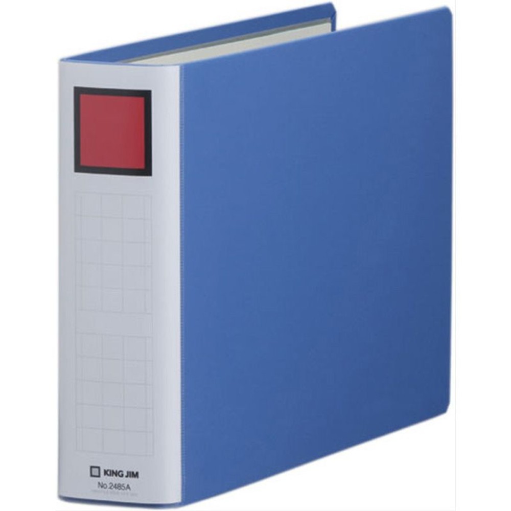 キング　スーパードッチ脱着イージー　青　A4ヨコ　50mm　2485A, 青, A4ヨコ