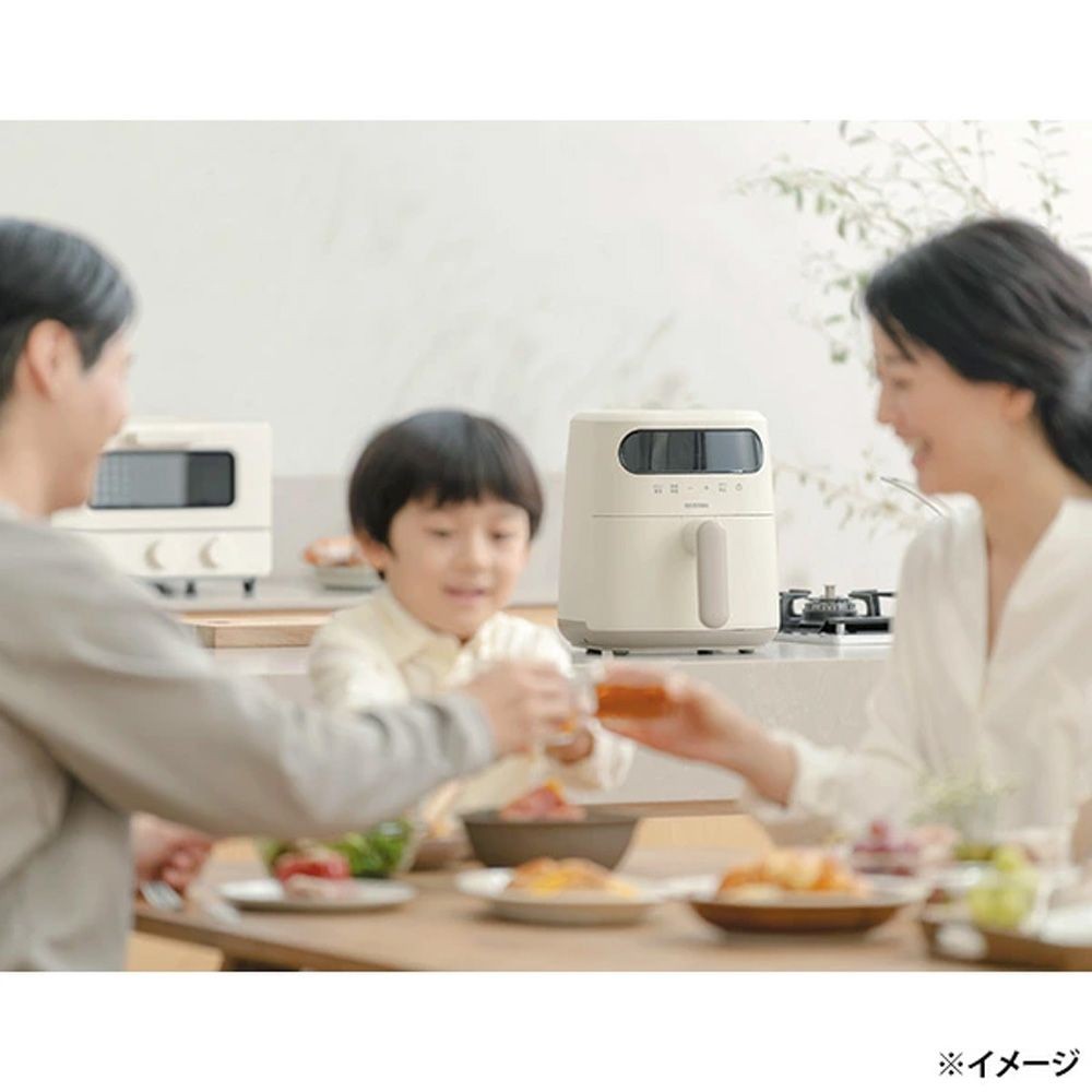 アイリスオーヤマ 過熱水蒸気エアフライヤー FV-M30A-C, アイボリー, 幅236mm&times;奥行295mm&times;高さ270mm
